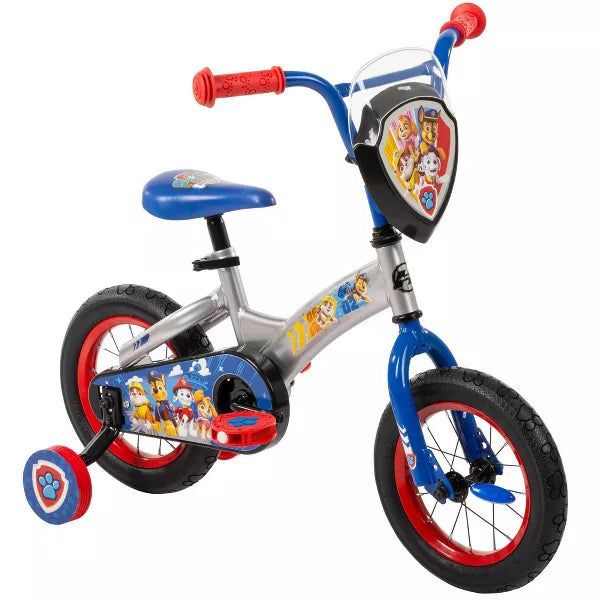 HUFFY PAW PATROL KIDS' BIKE - 12" WHEELS - LED LIGHTS - BLUE - Brand New