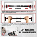 Hold 750 lbs Pull Up Bar For Doorway No Screw Portable Adjustable 34-45" - Brand New