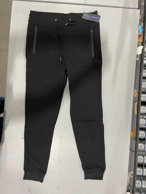 PURE CHAMP SWEAT PANTS UNISEX - SIZE: MEDIUM - BLACK - Brand New