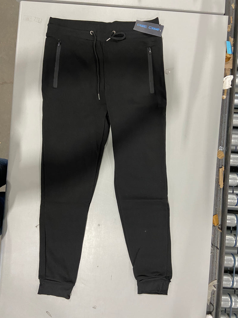 PURE CHAMP SWEAT PANTS UNISEX - SIZE: MEDIUM - BLACK - Brand New
