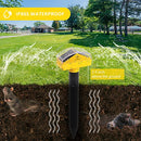 Mole Repellent Stakes, Pest Deterrent, Solar Powered, 2-Pack - Brand New