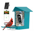 Devo Solar Smart Bird Feeder with Camera WiFi Outdoor AI ID 2.5K HD - Blue - Like New
