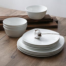 Stone Lain Willow Bone China 12-Piece Square Dinnerware Set - White - Like New
