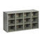 ECR4KIDS STREAMLINE 12 CUBBY TRAY STORAGE CABINET 3X4 CLASSROOM FURNITURE - GREY - Brand New