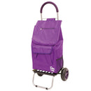 DBEST PRODUCTS TROLLEY DOLLY PURPLE FOLDABLE SHOPPING CART - Scratch & Dent