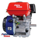 ALPHAWORKS GAS ENGINE 7HP MOTOR HORIZONTAL 4 STROKE OHV RECOIL START - Red/Blue Like New