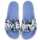 New Balance Women's 200 V1 Slide Sandal, White/Vibrant Violet/Surf Size 9 - Like New