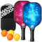 Pickleball Paddles Set of 2 or 4, USAPA Approved Pickleball Set with 4 Balls Like New