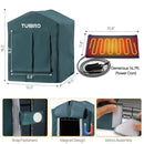 TURBRO HEATED CAT HOUSE OUTDOOR,INSULATED WEATHERPROOF IRON SHELTER CH17A - BLUE - Like New