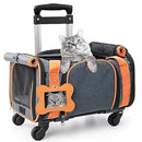 LOOBANI Pet Carrier Wheels Airline Approved 18x11x11 for Small Dogs & Cats - Brand New