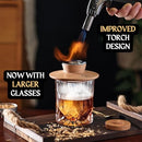 RITUAL LIFE WHISKEY BOURBON SMOKER KIT & TORCH 2 WHISKEY GLASSES, CKG2022 Black Like New