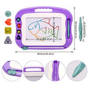 WELLCHILD MAGNETIC DRAWING BOARD, LARGE ETCH MAGNET FOR KIDS, XB011 - PURPLE - Like New