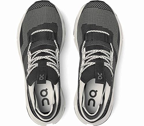 26.99265 On Running Cloudnova Men's Shoes Black/White Size 10.5 Like New