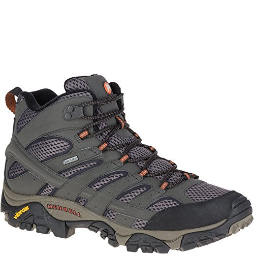 Merrell Men's Moab 2 MID GTX High Rise Hiking Boots Grey Beluga Size 11 - Like New