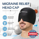 AllSett Health Migraine Relief Cap Ice Head Wrap Headache, ASH0879147 - Black - Like New