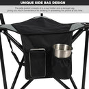 REDCAMP 2 Pack Tripod Camping Chairs Folding Lightweight Portable, 50213 - Black - Like New