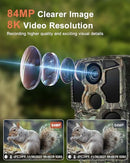 KJK TRAIL CAMERA WIFI 8K 84MP 64GB MEMORY CARD GAME CAMERA KJK-LCK228 - CAMO - Like New