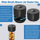 LOVE MOMENT ELECTRIC MASON JAR VACUUM SEALER FOR MASON JARS - BLACK - Like New