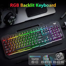 AULA Gaming Keyboard, T102 104 Keys Gaming Keyboard and Mouse - Scratch & Dent