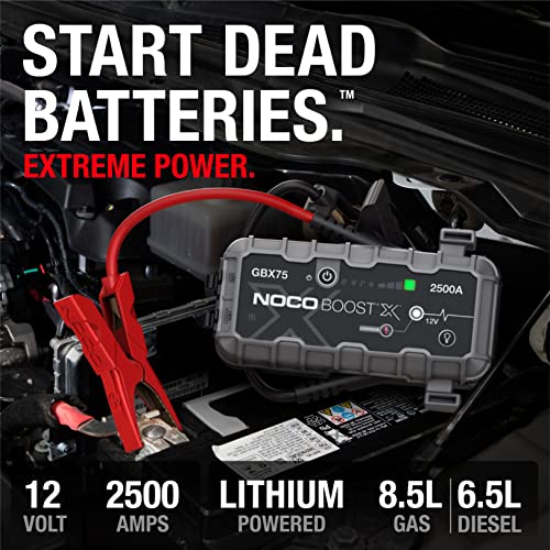 NOCO BOOST X GBX75 2500A 12V ULTRASAFE PORTABLE LITHIUM JUMP STARTER GRAY/BLACK - Brand New