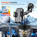 SUUSON UPGRADED 3-IN-1 CAR PHONE HOLDER MOUNT [POWERFUL SUCTION] PHONE MOUNT Like New