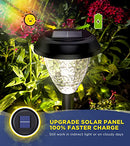 ORNESIGN ULTRA BRIGHT SOLAR OUTDOOR LIGHTS DECORATIVE 10 PACK - COOL WHITE/BLACK Like New