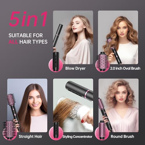 SKIMI Blow Dry Brush Hair Dryer Brush, 110000RPM High-Speed Hot Air Styler Like New