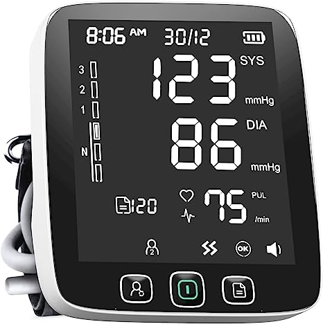 LAZLE Blood Pressure Monitor Automatic Upper Arm Machine JPD-HA101 - White - Like New