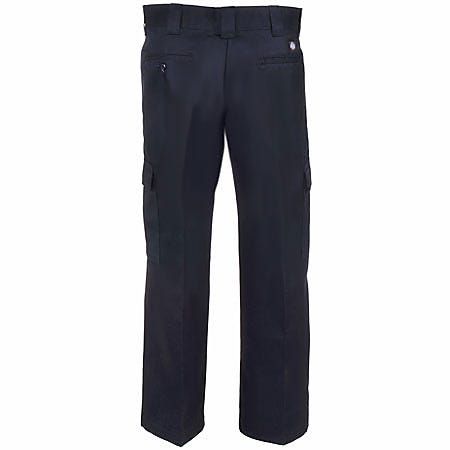 DICKIES MEN'S RELAXED FIT CARGO WORK PANTS - SIZE: MEN 34X30 - BLACK - Brand New
