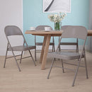 Flash Furniture 4 Pack HERCULES Series Double Braced Beige Metal Folding Chair - Brand New
