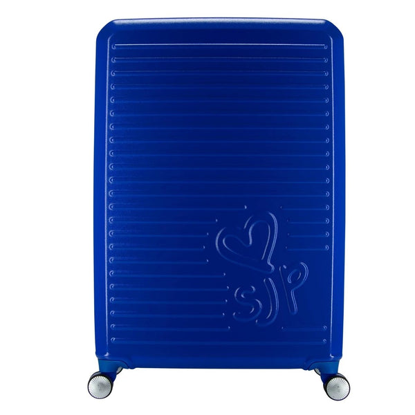 Sarah Jessica Parker Signature 4-pcs Hardside Carry on Spinner Suitcase - Blue - Brand New