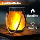 JYOIAT SOLAR LANTERNS DUAL CHARGING MODES SOLAR USB WATERPROOF 2 PACK - WHITE - Like New
