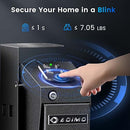 ADIMO GUN SAFE FOR HANDGUN BIOMETRIC PISTOL SAFE FINGERPRINT SINGLE MOUNT BLACK - Like New