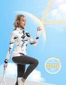 FKEEP WOMEN SUN SHIRTS LONG SLEEVE UPF 50+ UV PROTECTION TOP XS - INK WASH - Like New