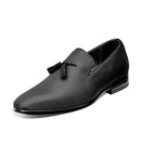 25343 Stacy Adams Men's, Tazewell Loafer, Size 7.5, Black - Like New