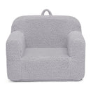 DELTA CHILDREN COZEE SHERPA CHAIR, READING, ARM REST|CUSHION AVAILABILITY - GRAY - Brand New