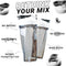 HELIMIX 2.0 VORTEX BLENDER SHAKER BOTTLE HOLDS UPTO 28OZ 10SMK-WHT - WHITE - Like New