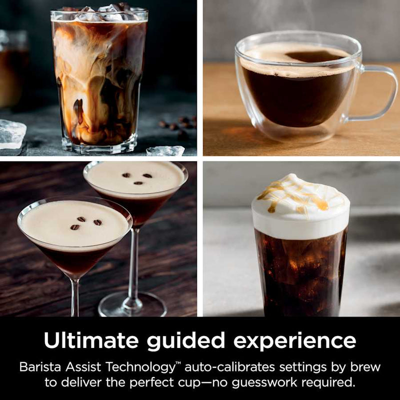 NINJA LUXE CAFÉ PREMIER 3 IN 1 ESPRESSO DRIP COFFEE COLD BREW - MIDNIGHT BLACK - Like New