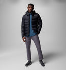COLUMBIA MEN'S CORELITE™ DOWN HOODED JACKET - SIZE: MEN XL - BLACK - Brand New