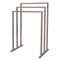 KINGSTON BRASS SCC8288 Pedestal 3-Tier Steel Construction Towel-Rack - Nickel - Like New