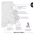 SIMPLY FILTERS 16 IN. X 20 IN. X 1 PLEATED FURNACE AIR FILTER (6-PACK) - WHITE - Like New