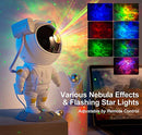 SFOUR Star Projector Galaxy Night Light Astronaut Starry Nebula A-S-123-WHT Like New