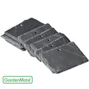GardenMate 10-Pack Nature Style Slate Plant Labels 4"x2 3/4" 22" Stainless Steel - Brand New