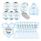Wesiti 72 Pcs Baby Shower Favors for Guests - Blue/Boy - Like New