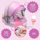 MAMBOBABY SUNNY NAVIGATOR BABY POOL FLOAT WITH CANOPY - VIBRANT PINK - Like New