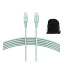 ANKER 544 BIO-NYLON USB-C TO USB-C CABLE 10FT 30,000 BEND, A80F7 - GREEN - Like New