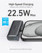 ANKER NANO POWER BANK 5,000MAH CHARGER 22.5W FOR IPHONE 16/15 SERIES - BLACK - Brand New