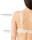 WACOAL WOMENS EMBRACE LACE LIGHTLY PADDED UNDERWIRE MID T-SHIRT 36DD - SAND - Brand New