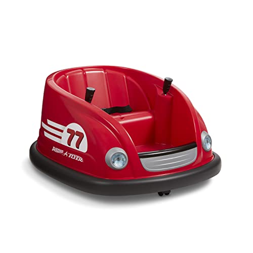 RADIO FLYER 6V BATTERY POWERED BUMPER CAR, ELECTRIC RIDE REMOTE, 971Z - RED - Like New