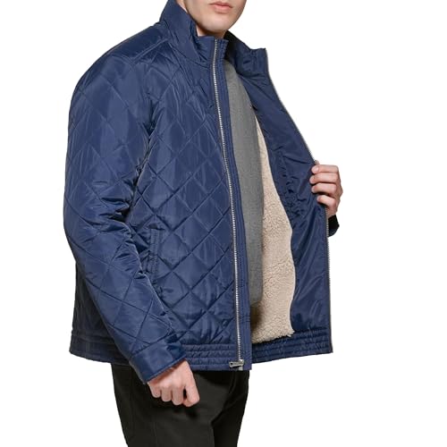 530SP704 COLE HAAN MEN'S SIGNATURE QUILTED JACKET NAVY SIZE XL - Brand New